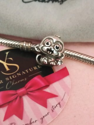 Charm Mono de plata