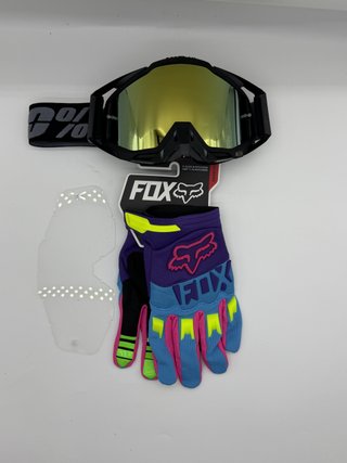 Gafas 100% y Guantes Fox Nuevos 162