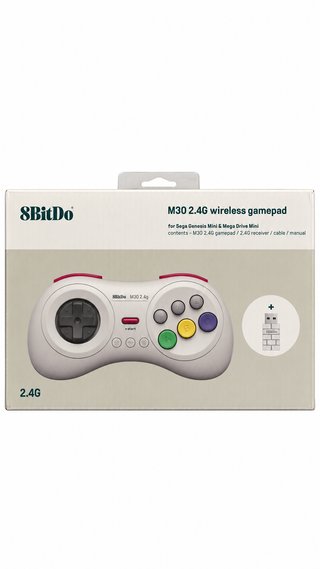 Mando 8BitDo M30 2.4G Mega Drive Mini y Switch