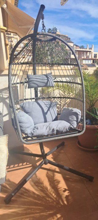 Silla Colgante de Exterior con Soporte