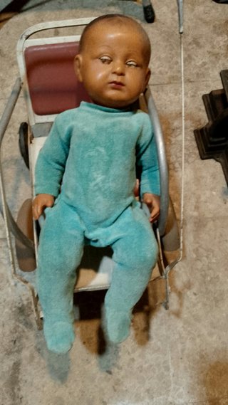 Muñeco Bebé Antiguo de Colección 57cm altura.