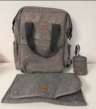 Lote Mochila, Cambiador y Portachupete Bebé TUCTUC