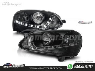 FAROS DELANTEROS LUZ DIURNA LED PARA VOLKSWAGEN GOLF 5 2003-2008