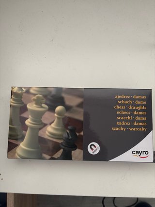 Juego de Ajedrez y Damas Magnético Cayro