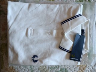 Polo Fred Perry Blanco