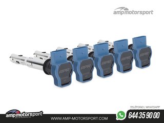 KIT 5 BOBINAS DE ENCENDIDO ALTO RENDIMIENTO APR AUDI RS3 8P / TTRS 8J - 2.5 TFSI - AZUL