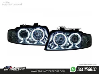 FAROS DELANTEROS OJOS DE ANGEL CCFL PARA AUDI A4 B6