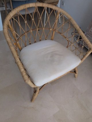 Sillón de ratán Ikea