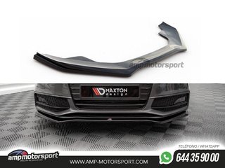 SPOILER / LIP DELANTERO V4 PARA AUDI S4 / A4 S-LINE B8 2011-2015
