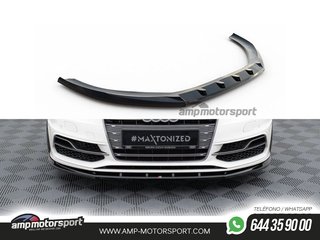 SPOILER / LIP DELANTERO V1 PARA AUDI S3 / A3 S-LINE 8V 2013-2016