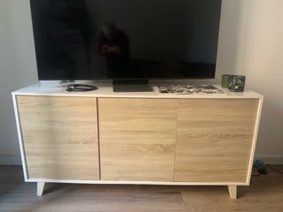 Aparador TV Blanco y Madera