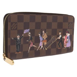 LOUIS VUITTON Damier Ebene Zippy Wallet Long