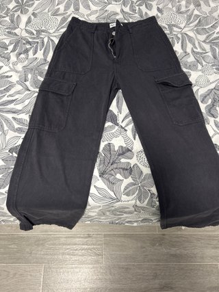 Pantalón Cargo Azul Oscuro Zara Talla M