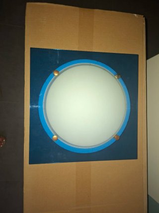 Aplique/lámpara de techo azul 32×32cm