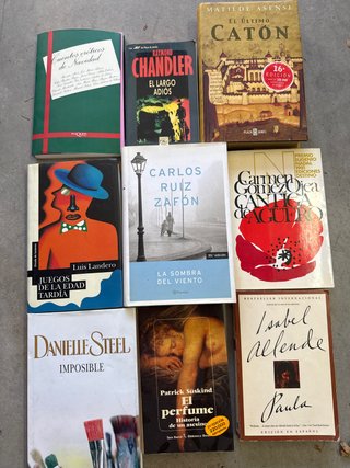 Lote de libros 10 € los 7