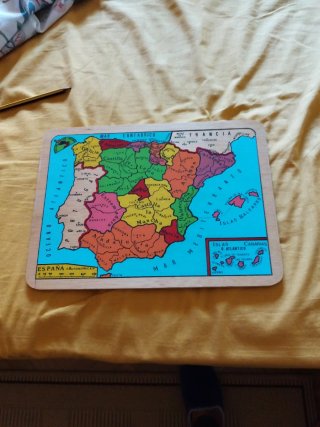 Puzzle Mapa de España Vintage