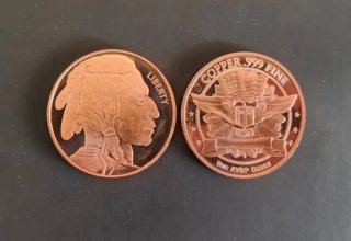 Moneda Onza Cobre Indian Head