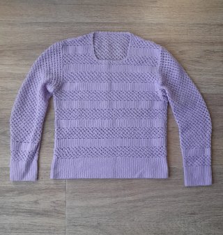 Jersey de ganchillo lila