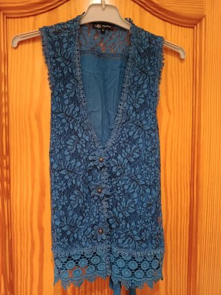 Blusa Hippie Turquesa DBX Talla M