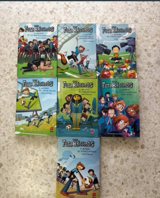Lote 7 libros los futbolisimos