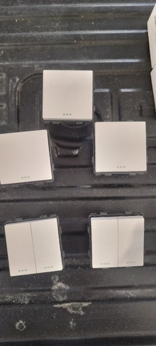 Lote de 5 Interruptores Blancos