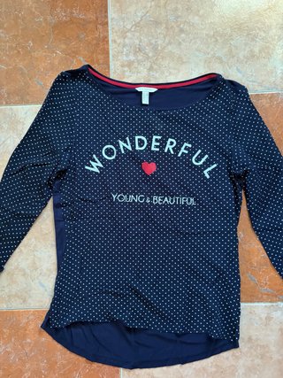 Blusa Manga Larga Top Secret Azul Talla M