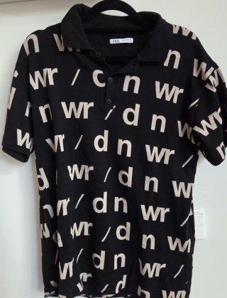 Camiseta Polo Zara Estampada