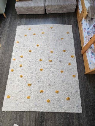 Alfombra rectangular 125x170 cm en algodón Jankiel