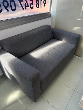 Sofá Gris de Tela