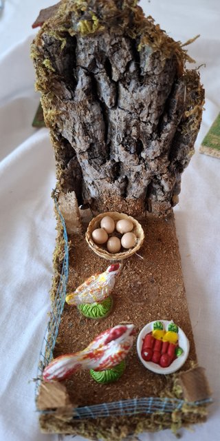 Corral para Belén con figuras