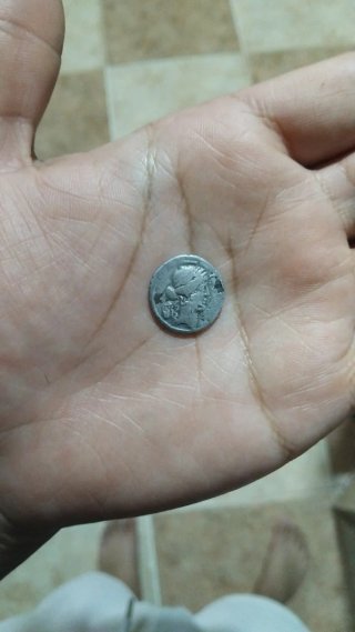 Denario falso de época