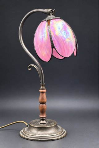 Lampada Vintage Stile Liberty Fiore Rosa