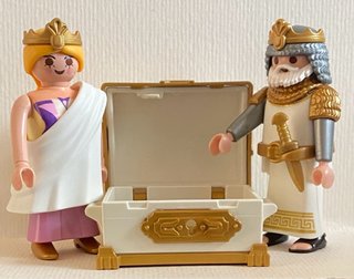 Playmobil Rey y Reina Medieval con Cofre