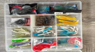 Lote de señuelos de vinilo para pesca