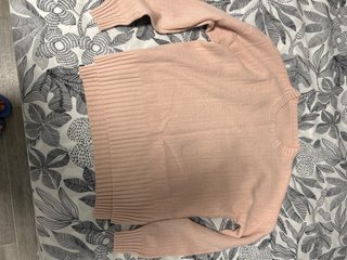 Jersey de punto rosa