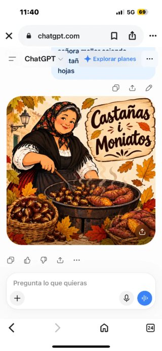 para trabajar  puesto de castañas
