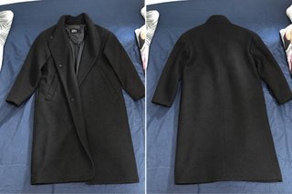 Chaqueta americana larga negra Zara Basic