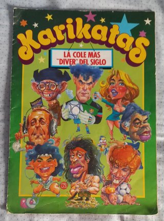 Álbum de cromos Karikatas. Completo.