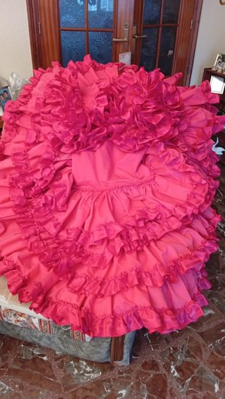 Vestido de Flamenca Rosa (10-12 años)