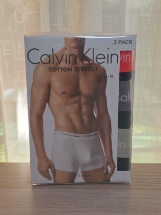Calvin Klein 3 bóxers trunk algodón elástico L