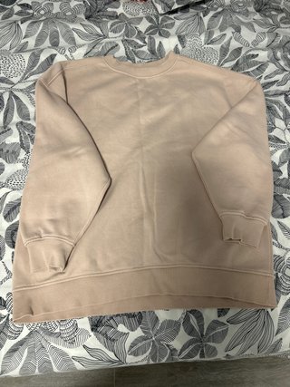 Sudadera oversize rosado