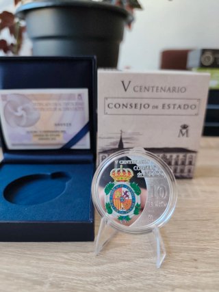 Moneda 10€ Plata V Centenario Consejo de Estado