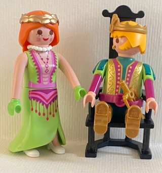 Playmobil Príncipe y Princesa con Trono