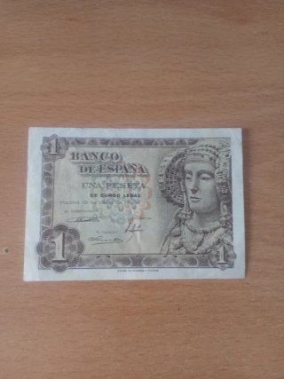 Billete de una peseta Banco de España