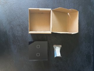 Interruptor Táctil LED Negro