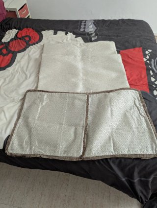 Lote de 4 fundas de cojín artesanales