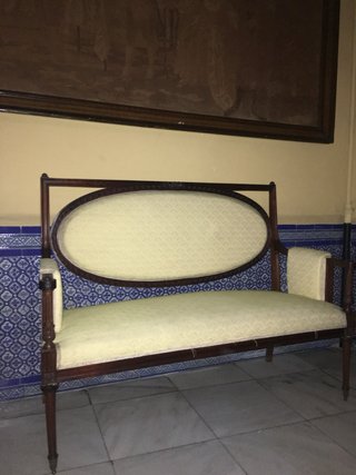 Sofá Estrado Francés de Caoba