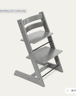 Silla Stokke Trona Gris