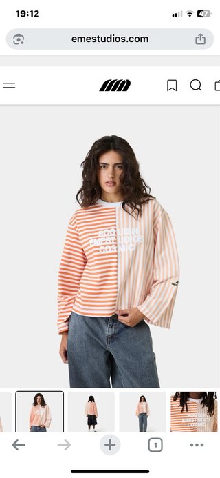 Camiseta Eme Studios Rayas Talla S