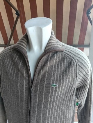 Chaqueta de punto Lacoste marrón